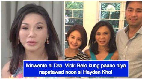 kho scandal|Here's why Vicki Belo forgave Hayden Kho after the 2009 video .